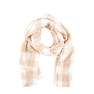 NWT Rebecca Minkoff Buffalo Check Scarf in Dusty Pink